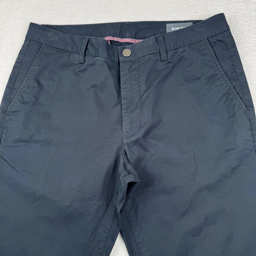 Bonobos Chinos Mens 34x32 Navy Blue Straight Leg Stretch Cotton